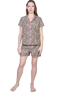 La Cera™ Cheetah Print Pajamas