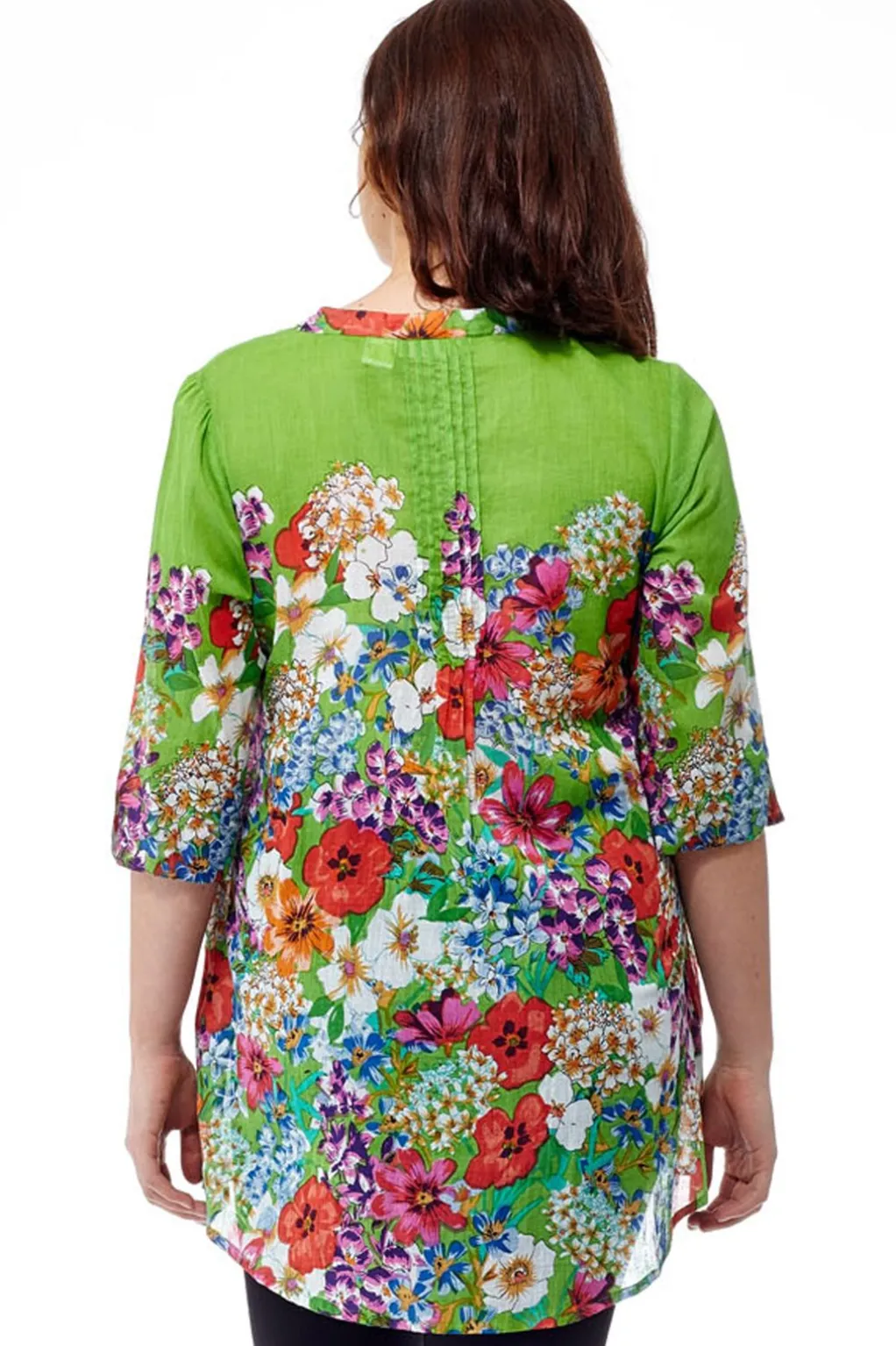 La Cera™ Colorful Floral Tunic