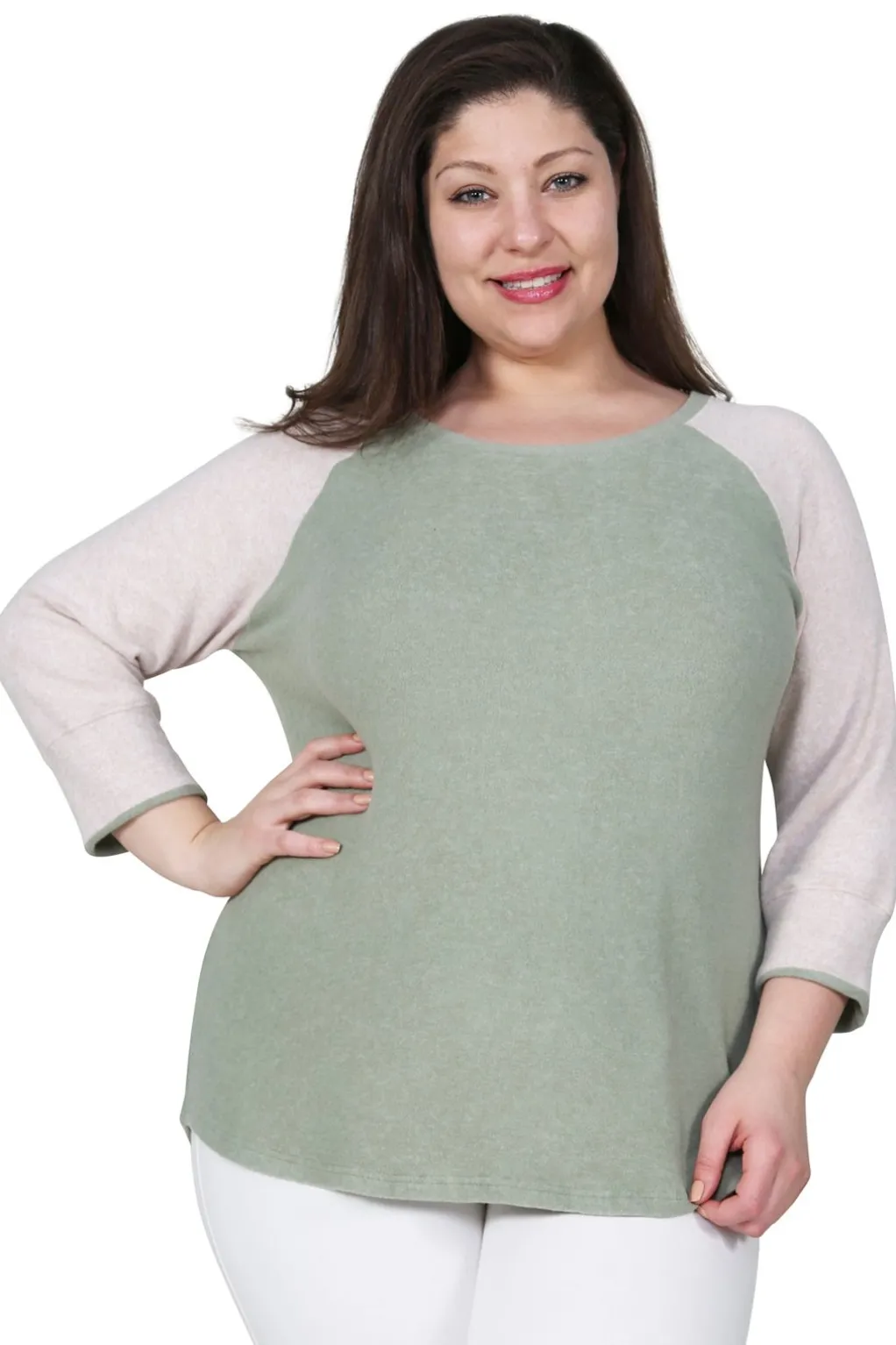 La Cera™ Comfort Collection Plus Size Baseball Tee