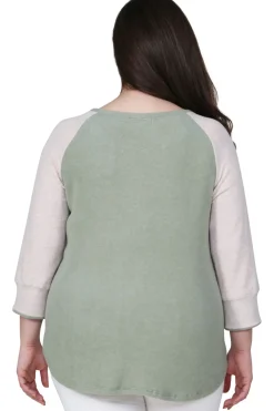La Cera™ Comfort Collection Plus Size Baseball Tee