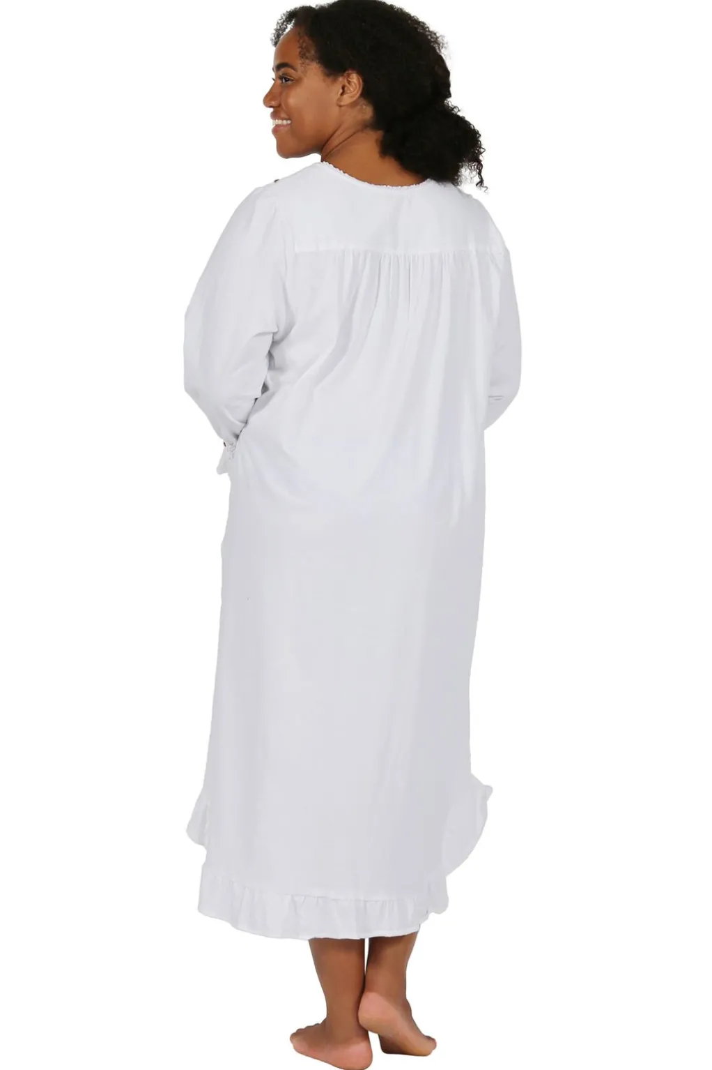 La Cera™ Cotton Knit Plus Size Gown