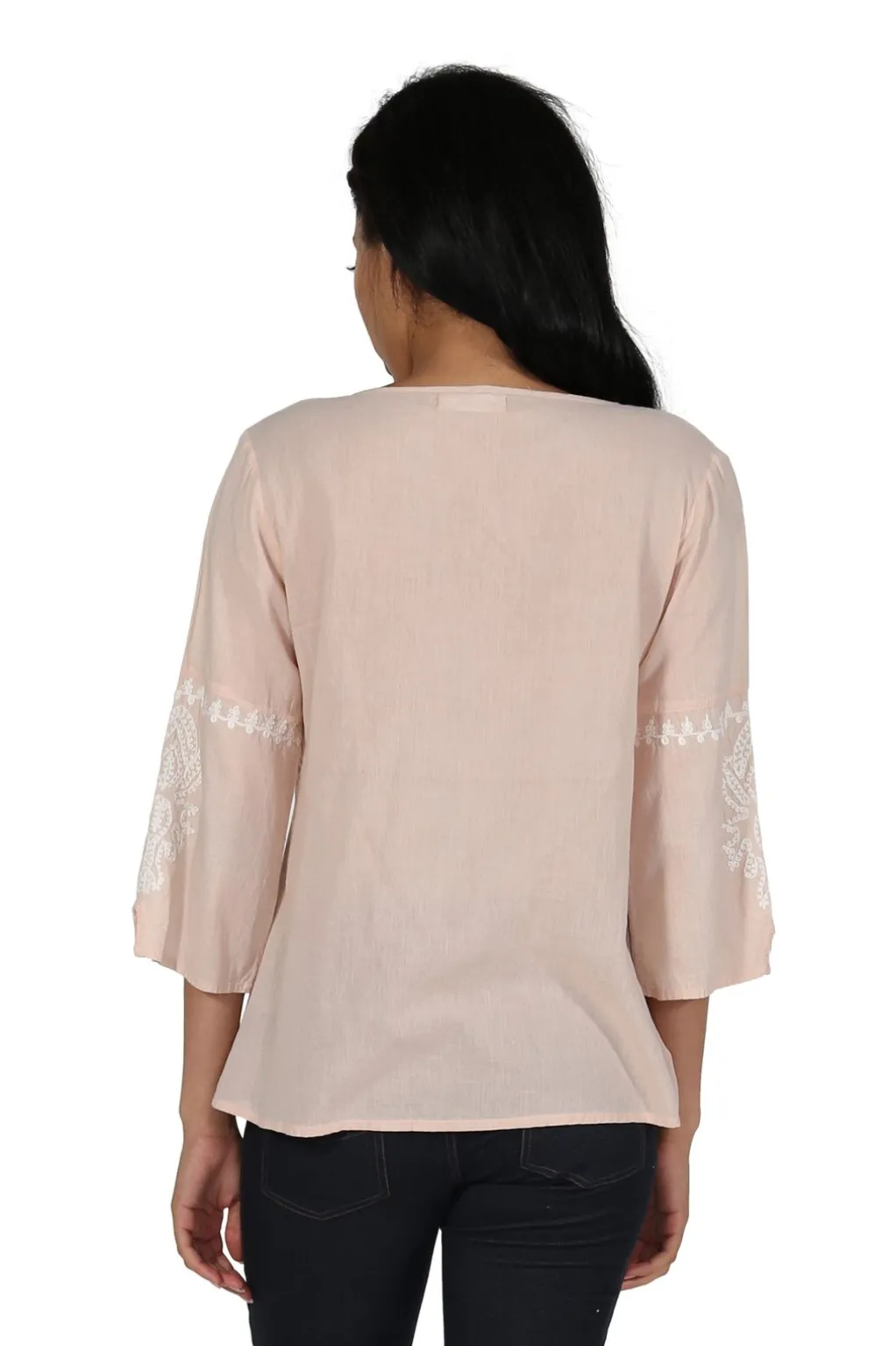 La Cera™ Embroidered Bell Sleeve Top
