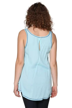 La Cera™ Embroidered Rayon Tank