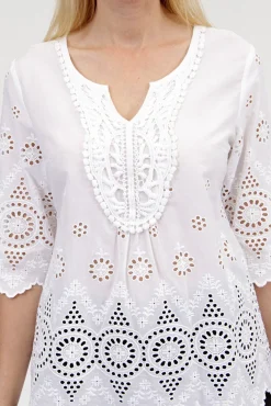 La Cera™ Eyelet Lace Top