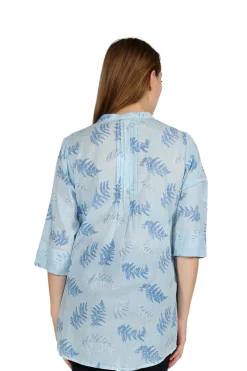 La Cera™ Fern Print Release Print Tunic