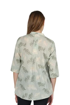 La Cera™ Fern Print Release Print Tunic