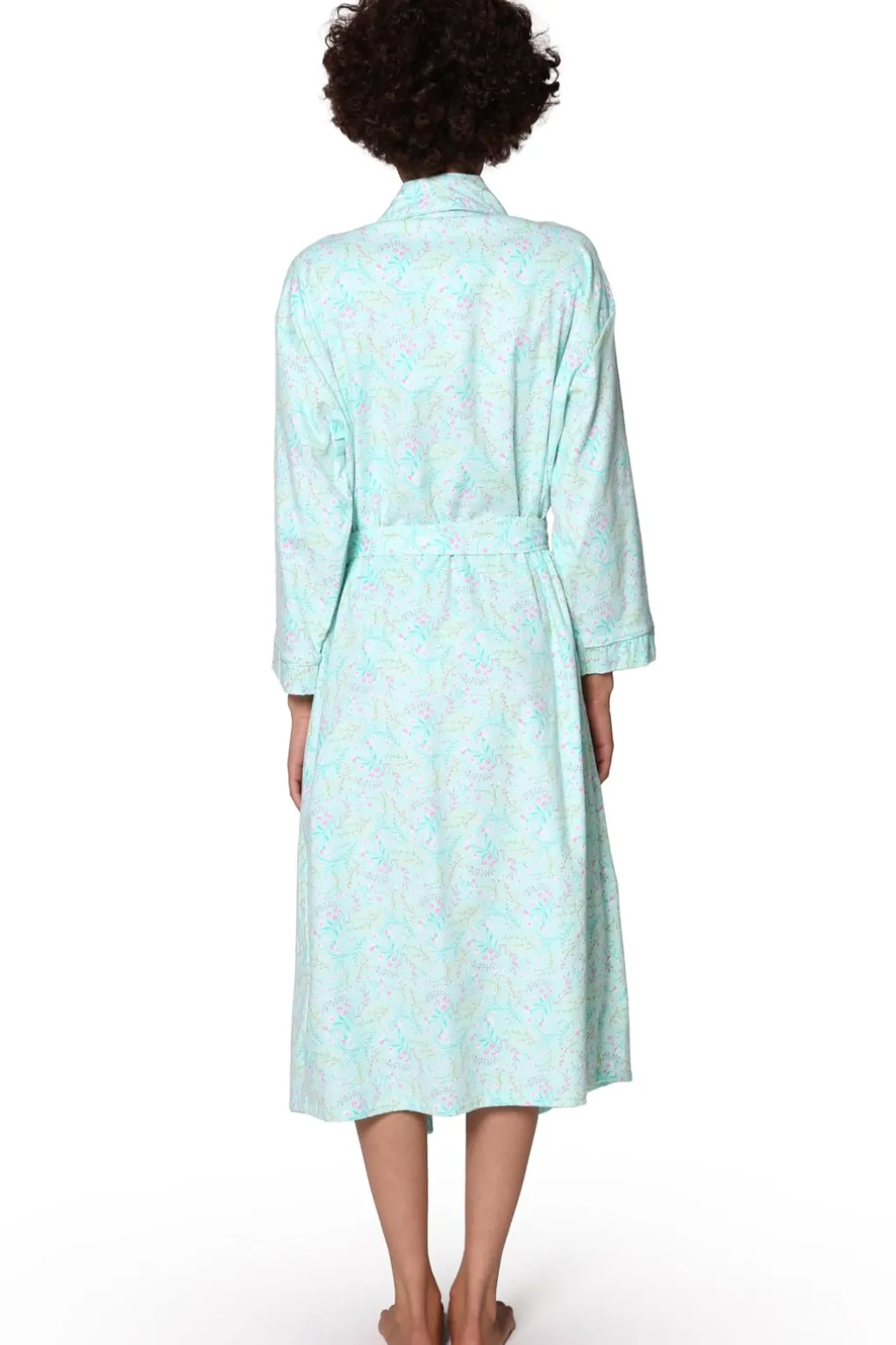 La Cera™ Flannel Floral Robe