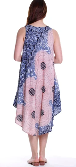 La Cera™ Floral Print Handkerchief Dress