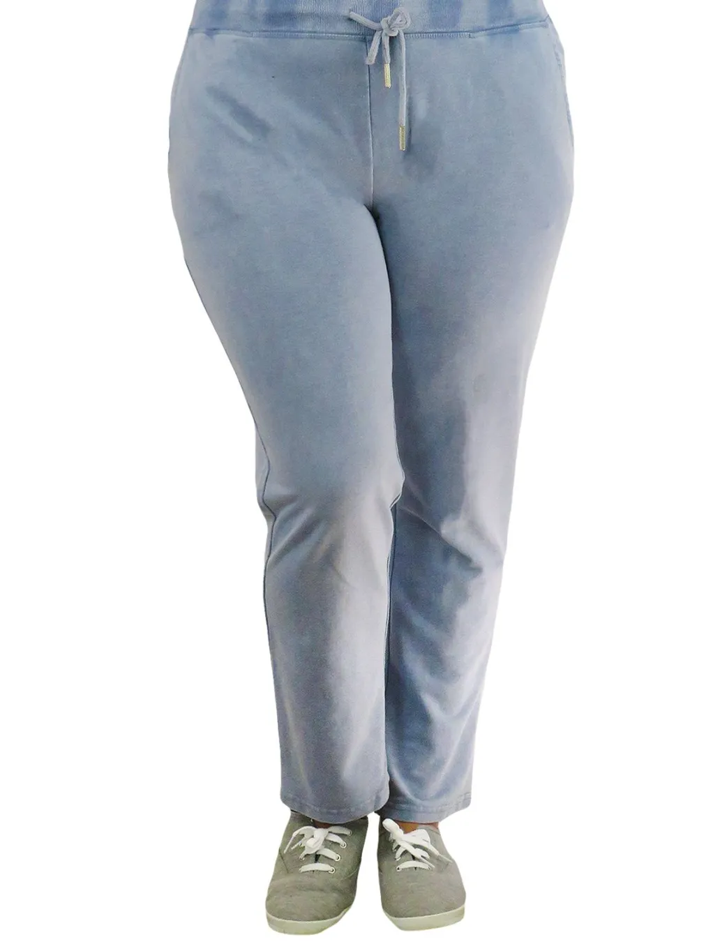 La Cera™ Heathered French Terry Drawstring Pants - Plus Size