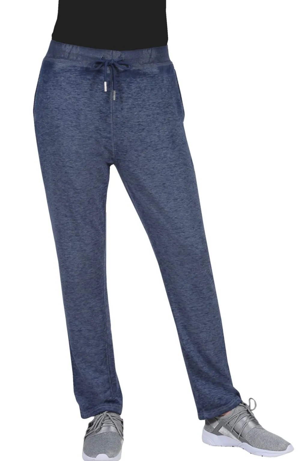La Cera™ Heathered French Terry Pants