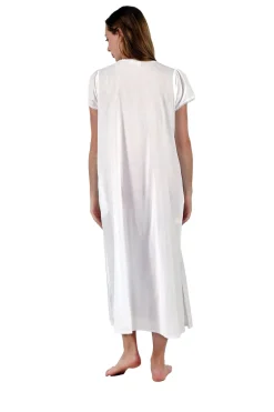 La Cera™ La Cera 100% Cotton Lace Applique Gown