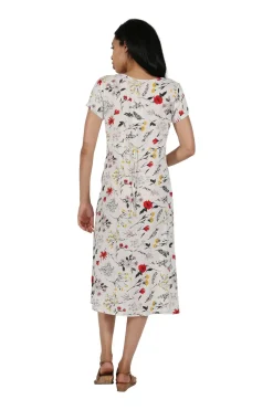 La Cera™ La Cera Button Front Short Sleeve Dress