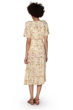 La Cera™ La Cera Button Front Short Sleeve Dress