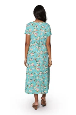 La Cera™ La Cera Button Front Short Sleeve Dress