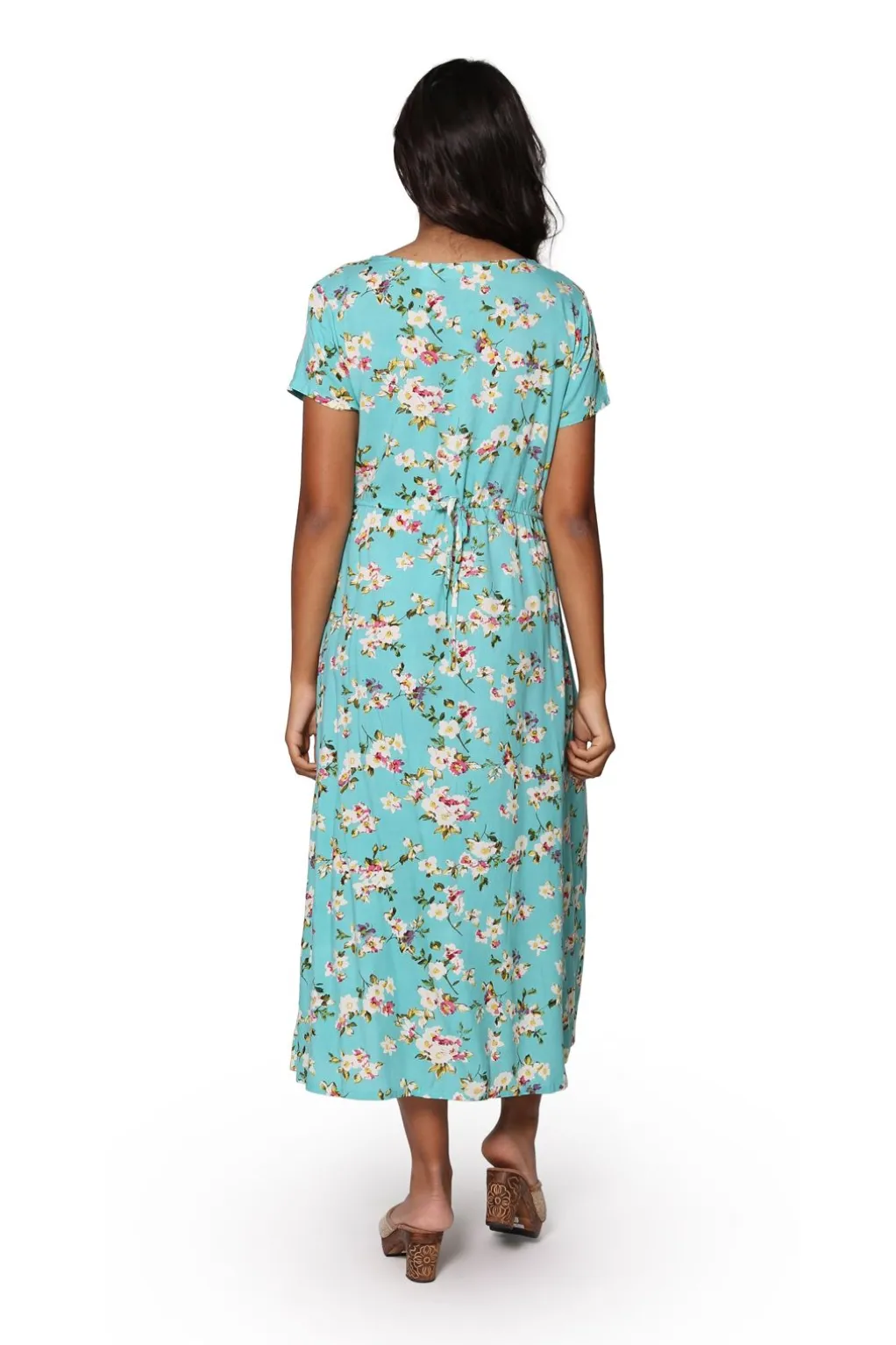 La Cera™ La Cera Button Front Short Sleeve Dress