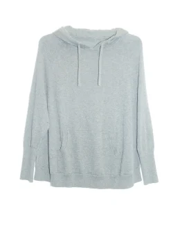 La Cera™ La Cera Drawstring Hooded Pullover Sweater - Plus Size
