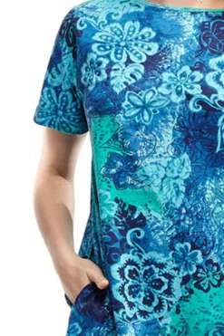 La Cera™ La Cera Floral Print A-Line Dress