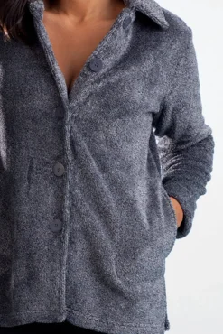 La Cera™ La Cera Heather Fleece Bed Jacket
