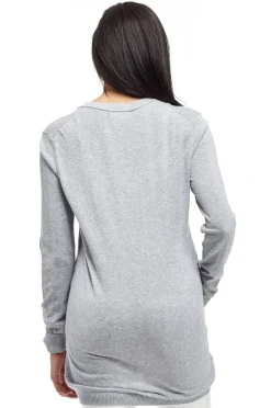 La Cera™ La Cera Long Sleeve Boyfriend Cardigan - Plus Size