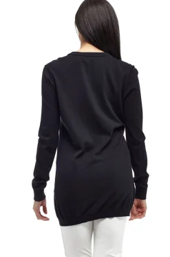 La Cera™ La Cera Long Sleeve Boyfriend Cardigan - Plus Size