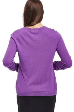 La Cera™ La Cera Long Sleeve Cardigan With Pockets - Plus Size