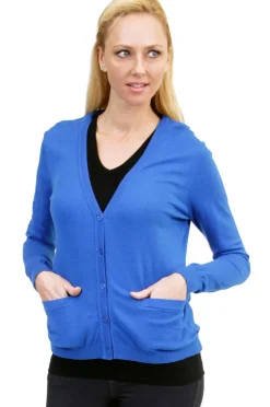 La Cera™ La Cera Long Sleeve Cardigan With Pockets - Plus Size