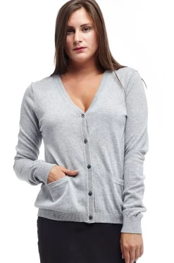 La Cera™ La Cera Long Sleeve Cardigan With Pockets