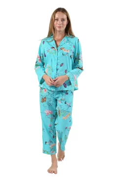La Cera™ La Cera Long Sleeve Floral Pajama Set