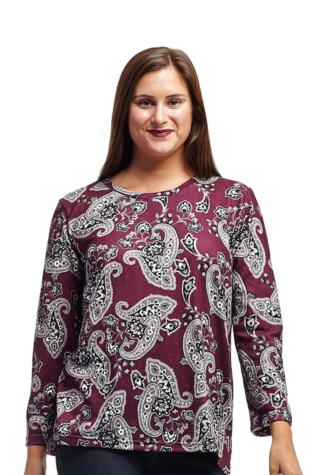 La Cera™ La Cera Paisley Pullover Top