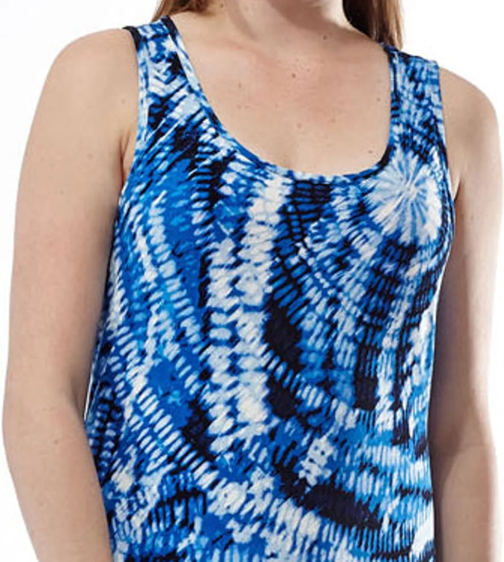La Cera™ La Cera Paisley Tie Dye Print Maxi Dress