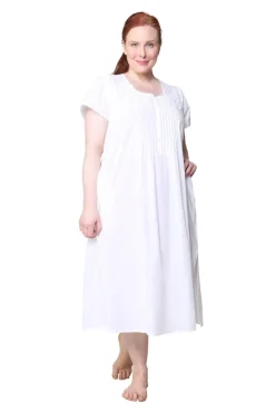 La Cera™ La Cera Plus Size 100% Cotton Lace Applique Gown