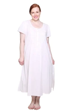 La Cera™ La Cera Plus Size 100% Cotton Lace Applique Gown