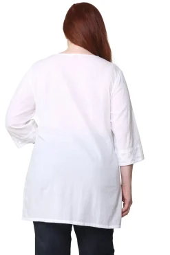 La Cera™ La Cera Plus Size Applique Top