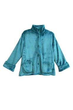 La Cera™ La Cera Plus Size Plush Bed Jacket