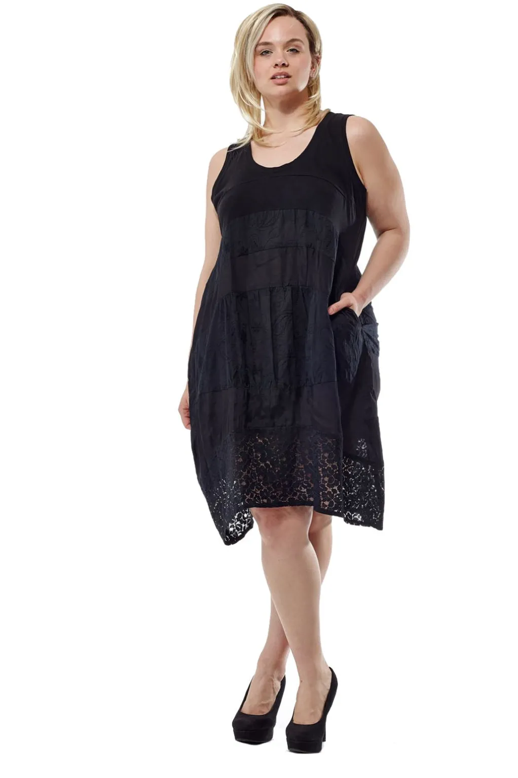 La Cera™ La Cera Plus Size Sleeveless Knit Dress