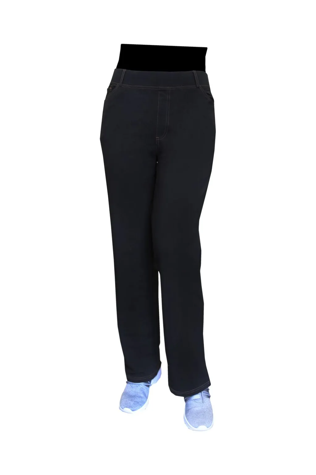 La Cera™ La Cera Plus Size Stretch Knit Boot Cut Pant