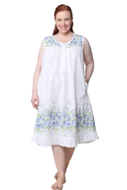 La Cera™ La Cera Primrose Border Plus Size Print Gown