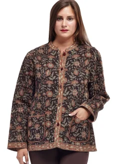 La Cera™ La Cera Quilted Mandarin Jacket