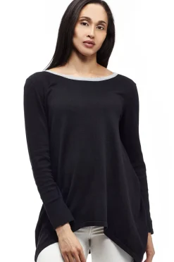 La Cera™ La Cera Rounded Neck Pullover Sweater Top