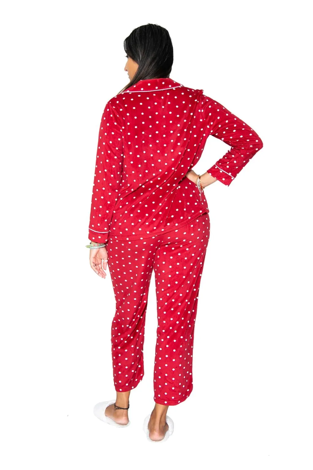La Cera™ La Cera Sheered Minky Fleece Pj Set