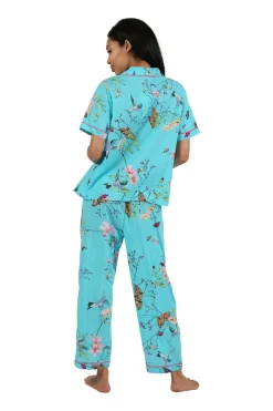 La Cera™ La Cera Short Sleeve Floral Pajama Set
