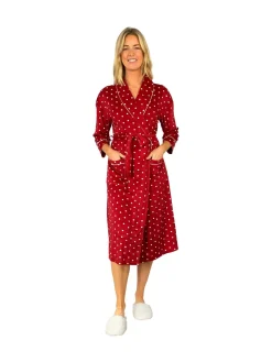 La Cera™ La Cera Silky Shee Minky Wrap Robe