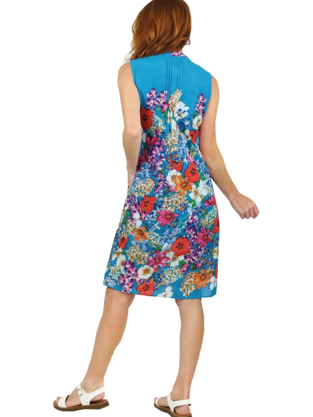 La Cera™ La Cera Sleeveless Short Floral Sundress