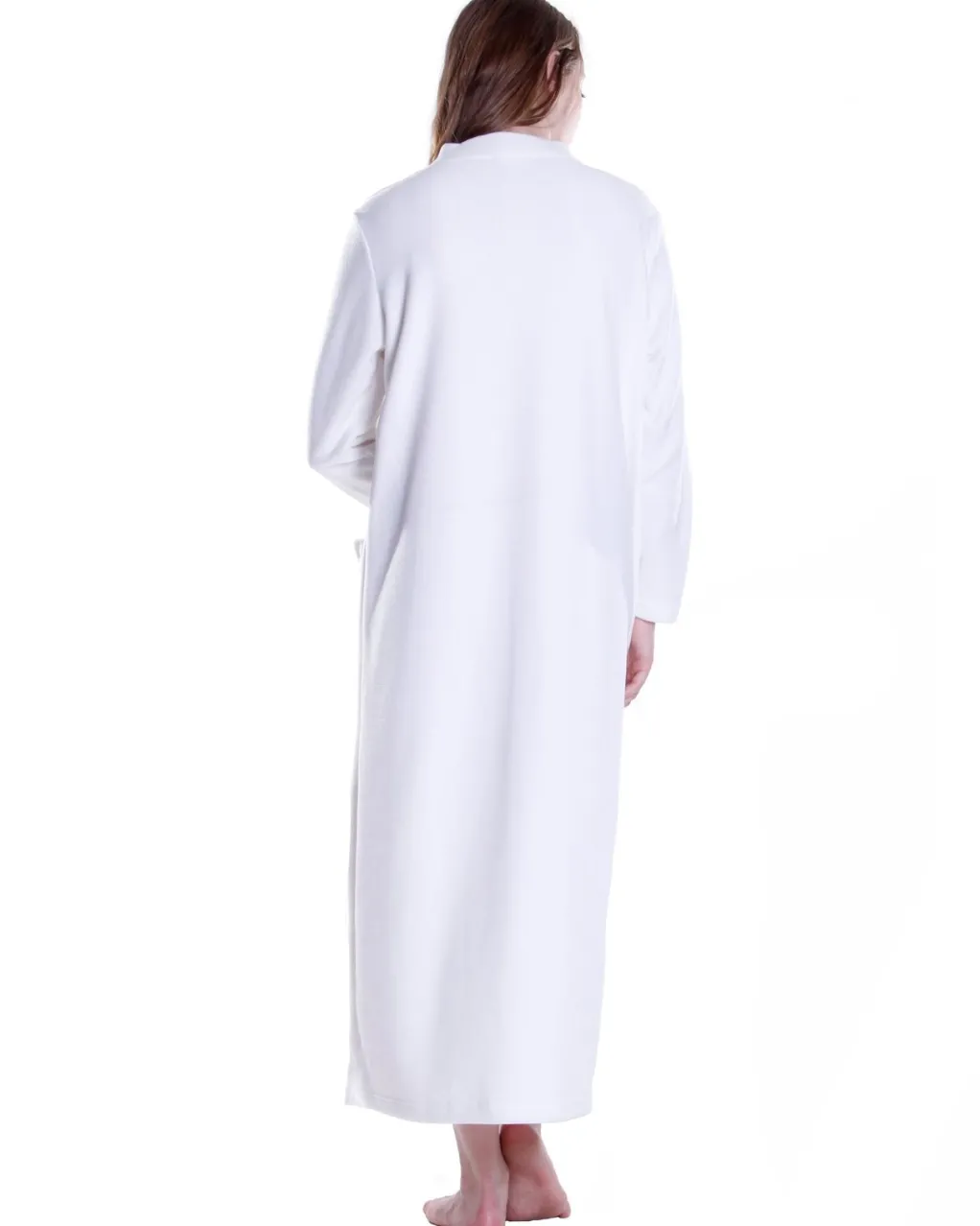 La Cera™ La Cera Snap Front Fleece Robe
