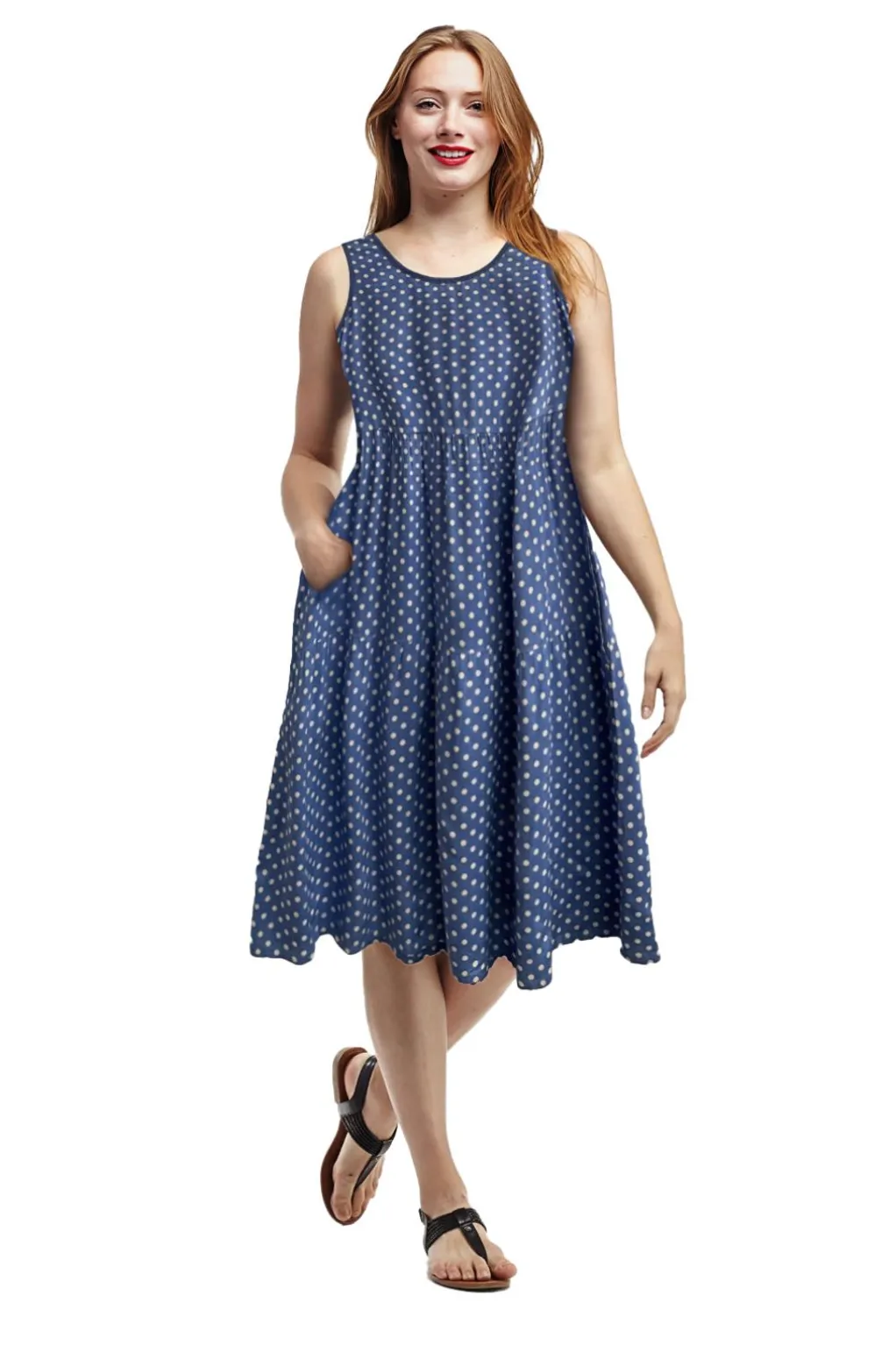 La Cera™ La Cera Tiered Rayon Print Dress