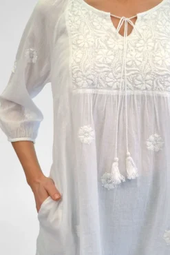 La Cera™ La Cera Women'S Long Sleeve Embroidered Top