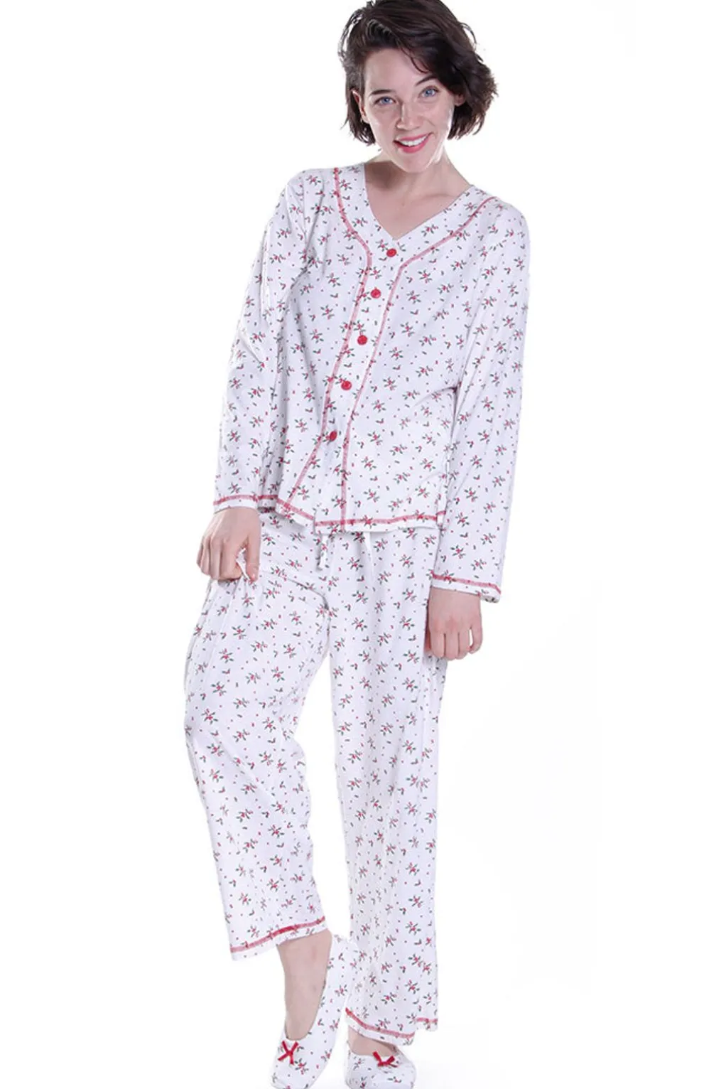 La Cera™ Long Sleeve Mistletoe Pj Set