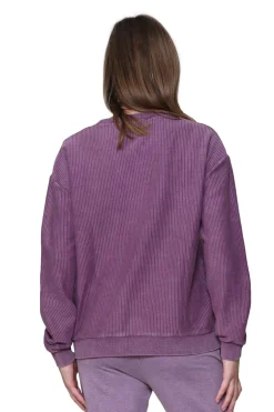 La Cera™ Ottoman Rib Knit Long Sleeve Top