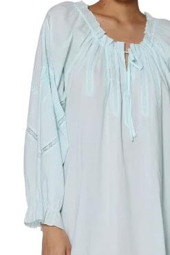 La Cera™ Plus Size 100% Cotton Poet Shirt