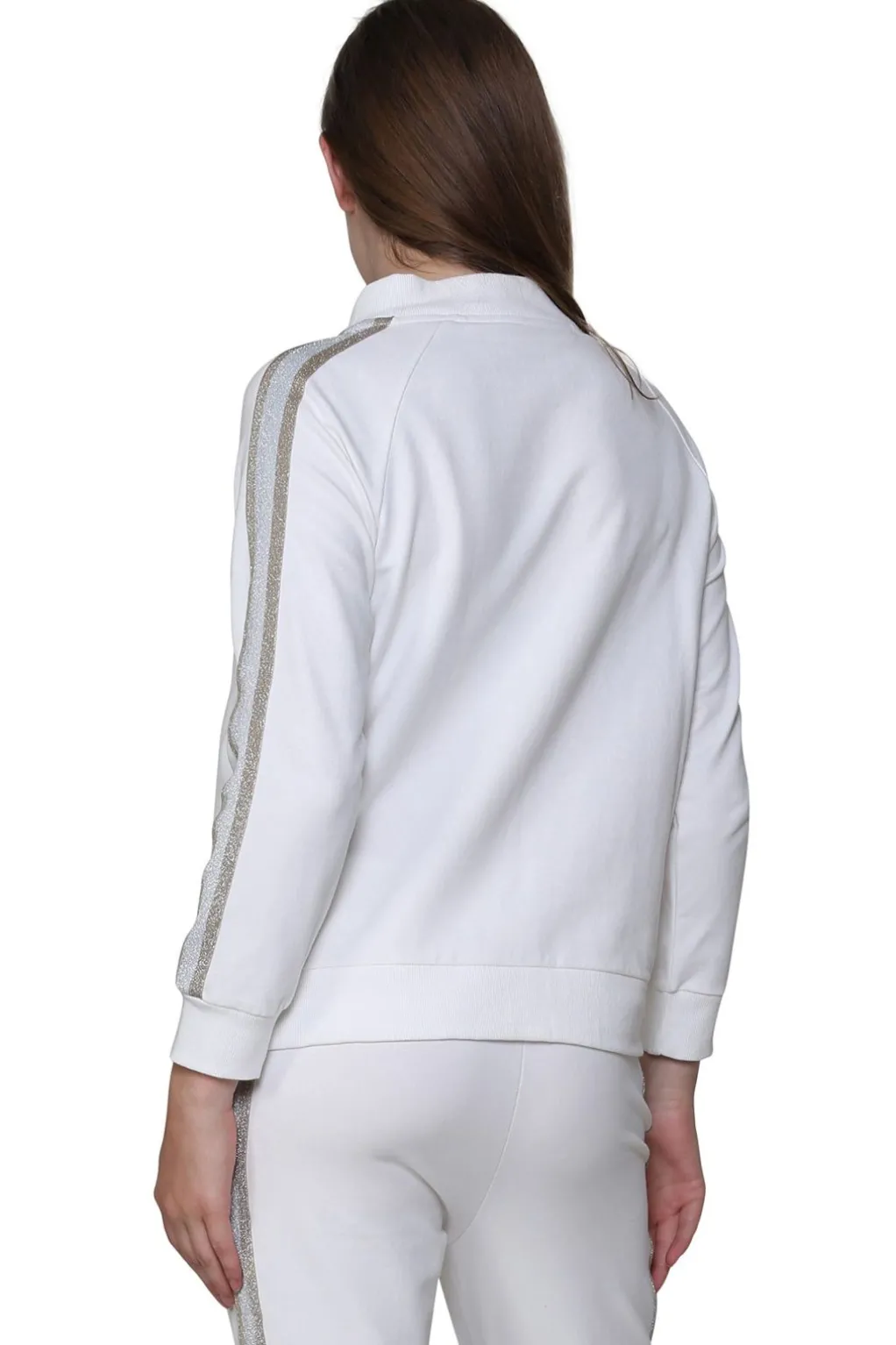 La Cera™ Plus Size French Terry Cotton 2-Piece Zip-Front Track Pant Set